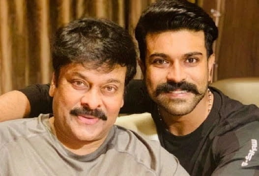 Chiranjeevi and Ram Charan