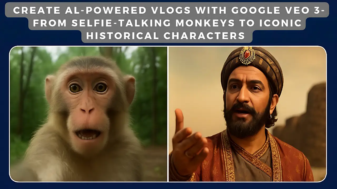 Create AI Vlogs with Monkeys or Historical Characters