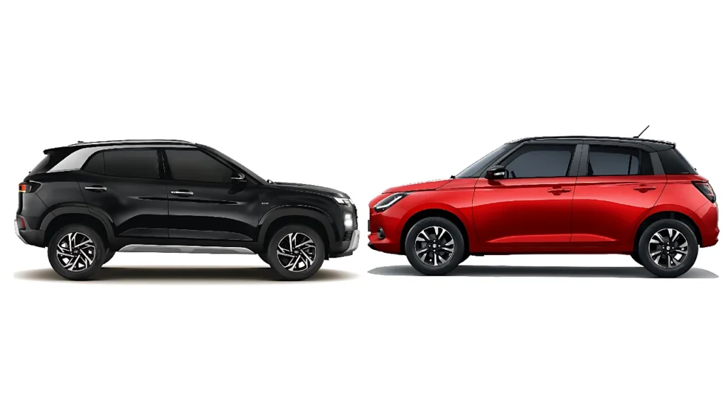 Hyundai Creta vs Maruti Swift