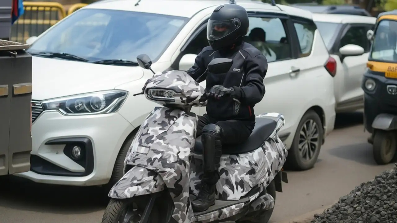 Kinetic Honda DX Electric Scooter Spotted