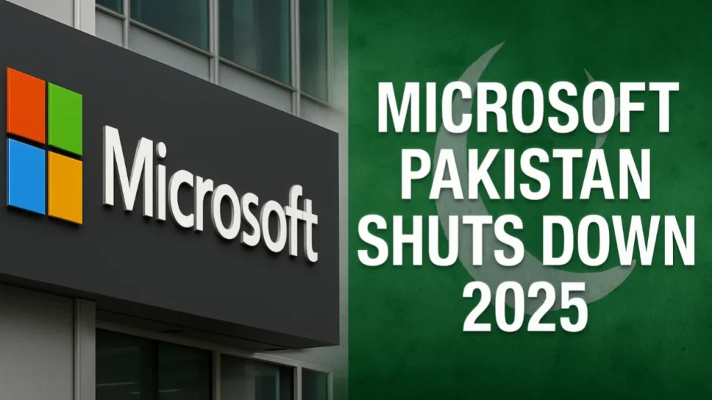 Microsoft Pakistan Shuts Down