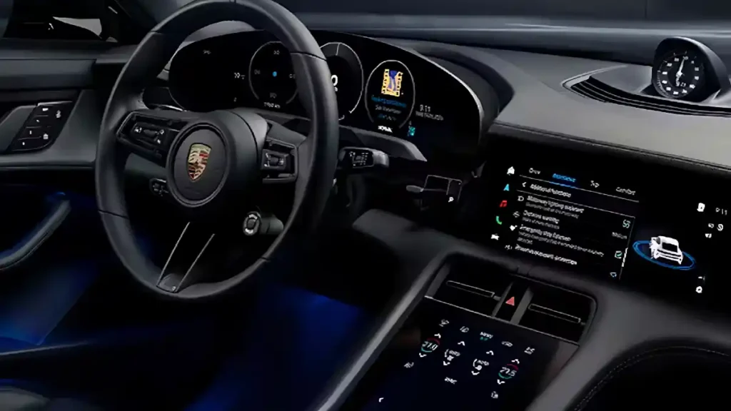 Taycan 4S Black Edition interior