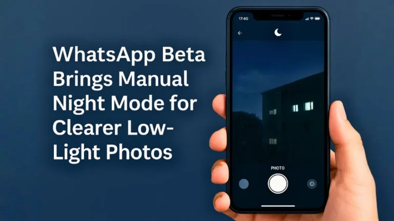 WhatsApp Beta Brings Manual Night Mode