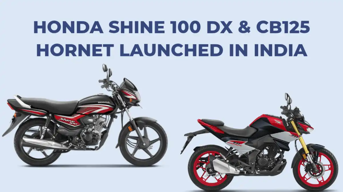 Honda Shine 100 DX & CB125 Hornet