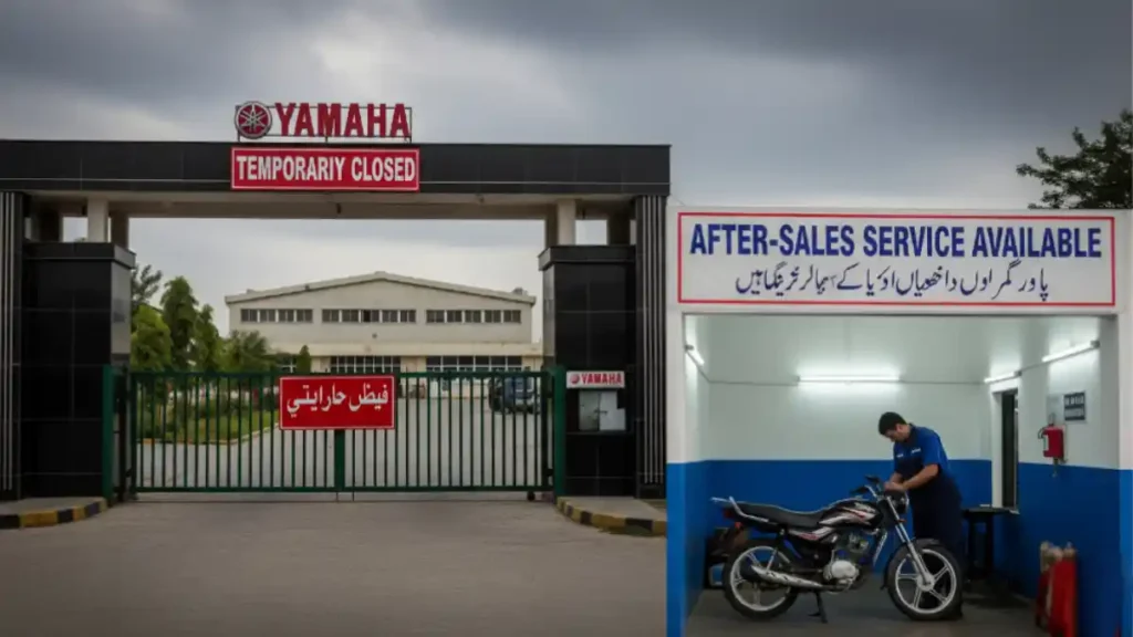 Yamaha Pakistan Production Halt