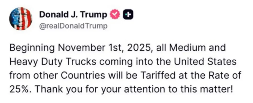 Truck Tariff