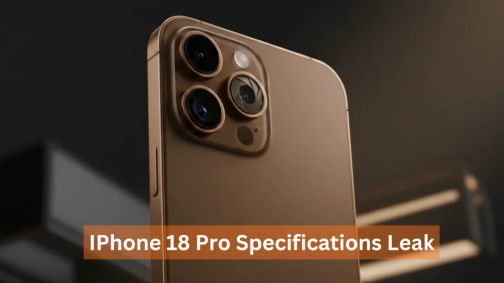IPhone 18 Pro Specifications Leak