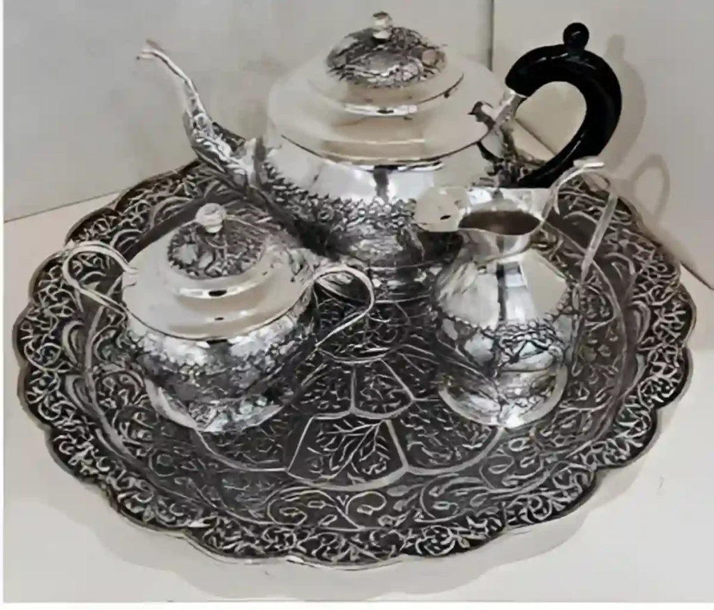 Murshidabad Silver Tea Set
