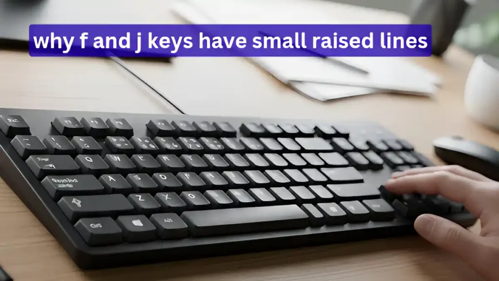 why f and j keys have small raised lines