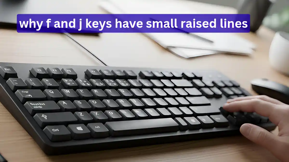why f and j keys have small raised lines