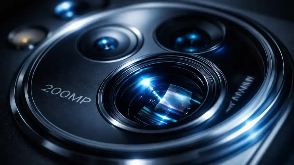 Camera with 200MP telephoto lens