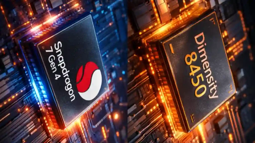 Snapdragon 7 Gen 4 (4nm) and MediaTek Dimensity 8450 chipset