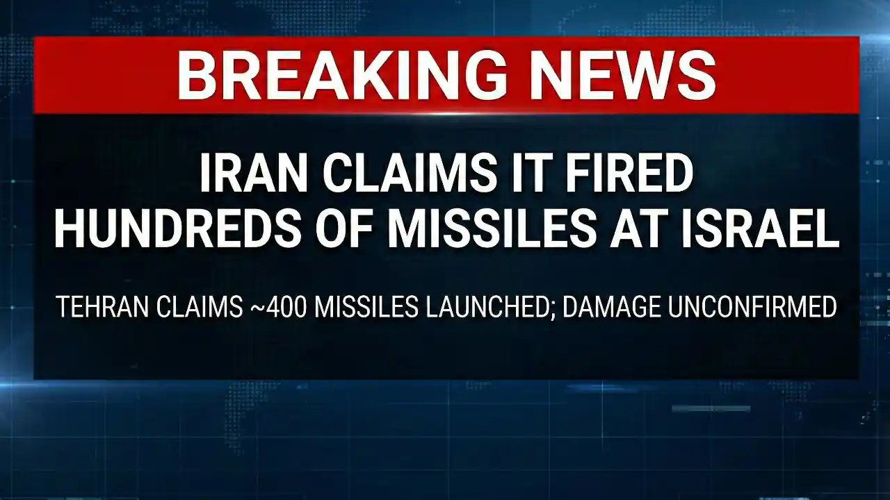 Middle East Erupts Again: Iran Claims It Fired Hundreds of Missiles at Israel