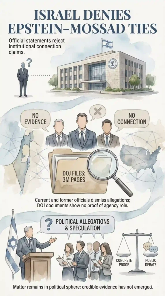 Israel denies Epstein–Mossad ties