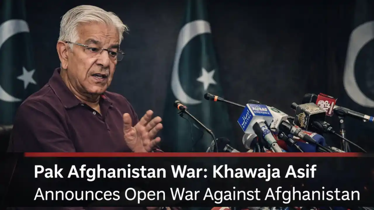 Pak Afghanistan War: Khawaja Asif Announces Open War After Airstrike