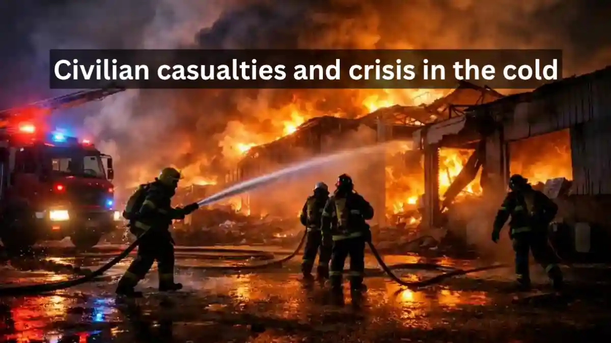 Russian drone attack in Ukraine