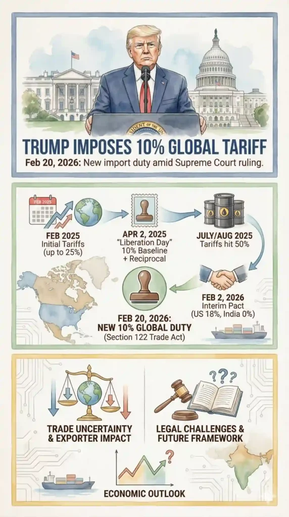 Trump Imposes 10% Global Tariff